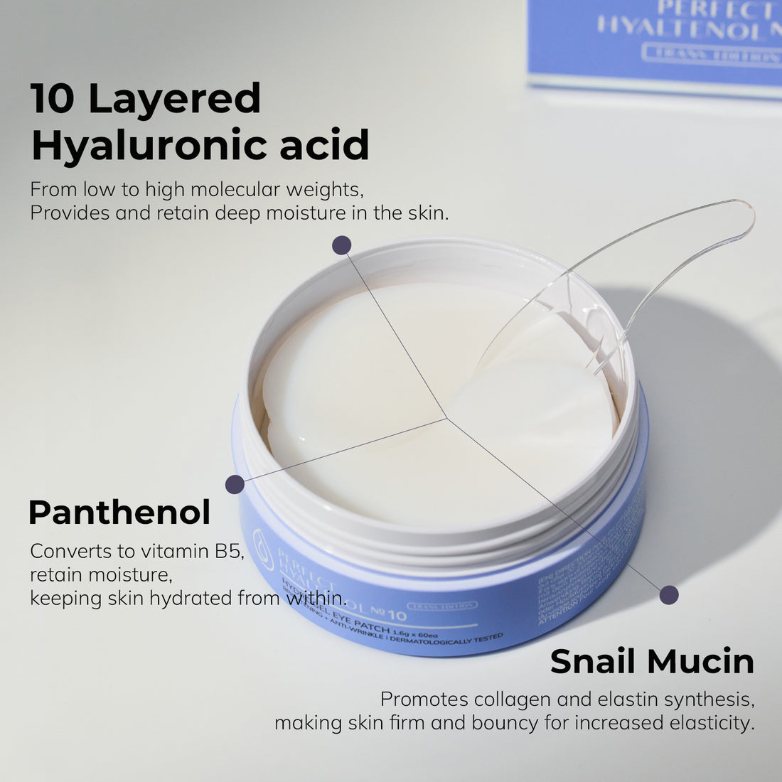 PERFECT HYALTENOL 10 EYE PATCH - Trans. Edition