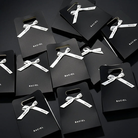 Multiple BACIEL Eye Patch Gift Boxes arranged together for a generous gift presentation