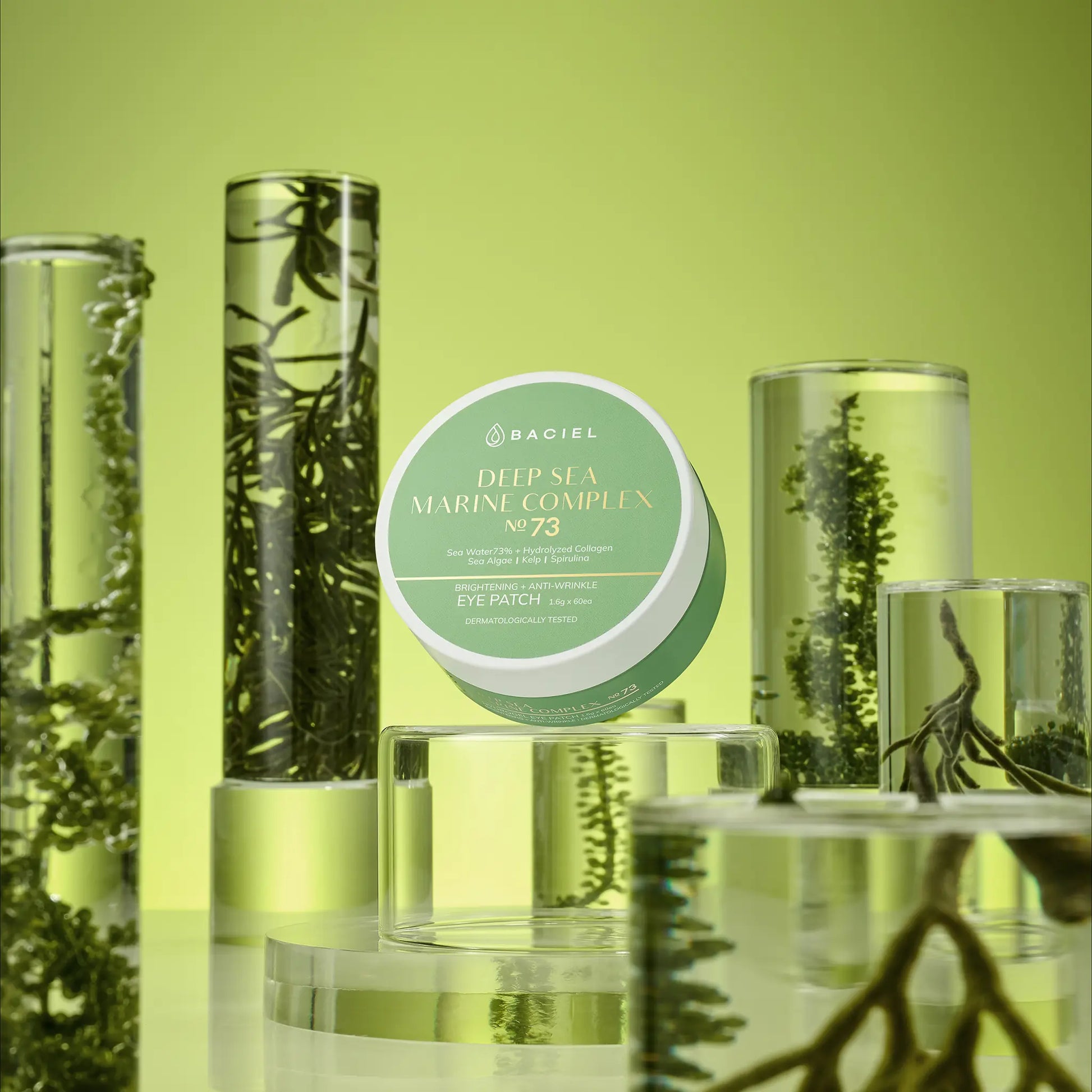 Marine-inspired ingredients visual with BACIEL Deep Sea Marine Complex 73 Eye Patch